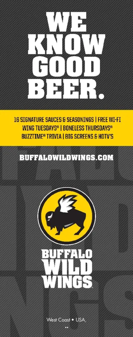 A picture of the buffalo wild wings logo.